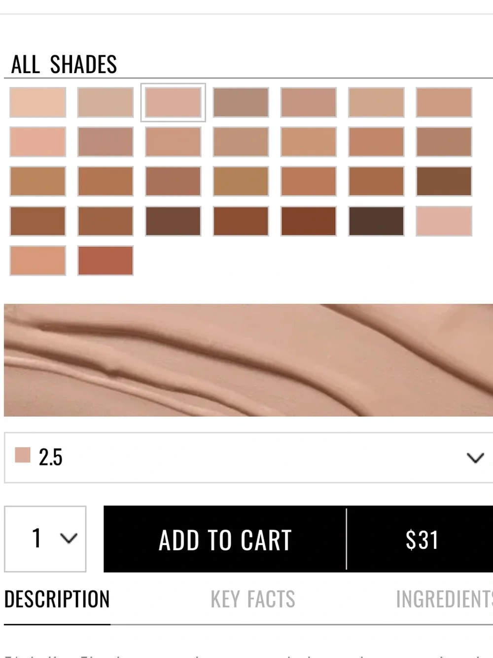 Il Makiage Concealer Liquid Corrector in Nude (shade 2.5)